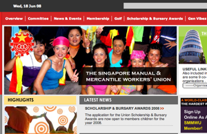 Singapore Manual and Mercantile Workers Union website Singapore Manual and Mercantile Workers Union website